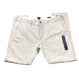 J.Crew Pants Men 40x32 Beige Chinos Skinny Fit Casual Classic Work NWT AN792